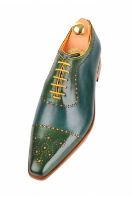 Bicolor handpainted oxfords blue-yellow-green 116-07 pic35